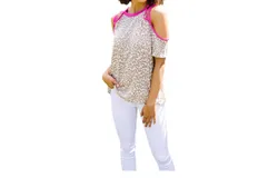 143 Story Trim & Spots Top Shirt In White