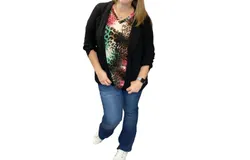 Andree By Unit Working Girl Blazer In Black