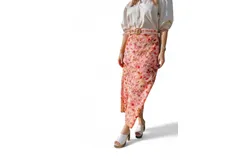 Anna Cate Portia Skirt In Pink Ditsy