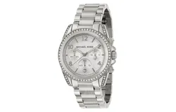 Reloj Michael Kors Mujer &vert; Coleccion Ladies &vert; Modelo Mk5165 &vert; Caja Redonda &vert; Ø 39mm Acero inoxidable &vert; Cierre Desplegable &vert; Movimiento Cuarzo &vert; Dial Blanco &vert; Cristal Mineral &vert; Correa Acero inoxidable Plateado &vert; 100m &sol; 10 ATM &vert; Línea Casual