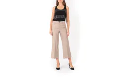 Level99 Anabelle 5 Pocket Wideleg Pant In Safari