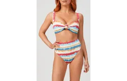 Beach Riot Sophia Top In Primary Dip Dye