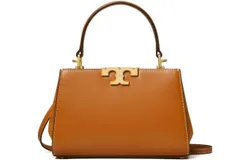Tory Burch Women&apos;s Eleanor Mini Leather Satchel Crossbody&comma; Whiskey