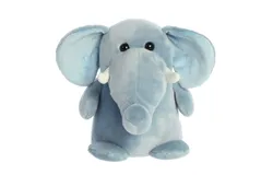 Aurora® Whimsical Happy Hippo and Friends™ 27&period;9cm Happy Elephant™ Blue Stuffed Animal