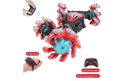 Remote Control Stunt Car for Kids&comma; Remote Control Car Toys&comma; Remote Control Stunt Gesture Remote Control Car with Music&comma; Double Sided 360 Degree Rotation & Flip Gesture Sensing Remote Control Stunt Car for 8-15 Years Old Boys and Girls&comma; Birthday-Red