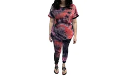 Blumin Jordana Tie Dye Jogger Set In Multi