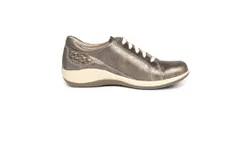 Aetrex Women&apos; S Dana Lace Up Sneaker Shoe In Bronze