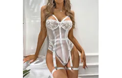 Lingerie&comma; Lace Bodysuits&comma; Corsets&comma; Lace-Up Nightwear
