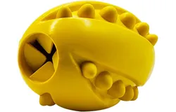 Dog Ball Dog Toys &vert; Rubber Studded Rugby Ball for Dogs&vert; Non-Toxic Chew Toys for Dogs &vert; Yellow Rugby Ball for Dog &vert; Dog Toy for All Breeds&vert; Ideal Dog Balls for Medium and Large Dogs