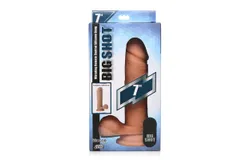 Big Shot 7in Vibr Sili Dildo Balls Light