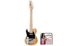 LyxPro Beginner Left Handed 30" Telecaster Style Electric Guitar&comma; Natural