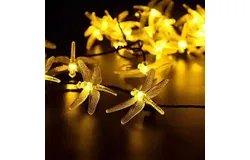 Solar Powered DragonFly LED Light String