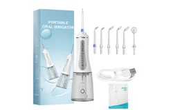 B&F floss Water Dental Flosser Portable Dental Oral Irrigator -white&lpar;Send bracket&rpar;