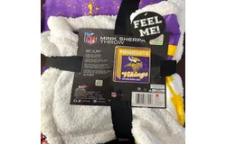 NFL Mink Sherpa Throw- Saints &lpar;50"x 60"&rpar;
