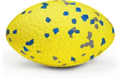 Upgrade Olive Dog Balls Rugby Toys for Aggressive Chewers&comma; Indestructible Tennis Balls for Dogs &lpar;Yellow&rpar;