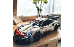 Compatible with LEGO Sports Car Building Blocks&comma; Educational DIY Remote-Controlled Racing Car Model for Boys