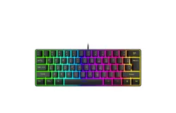 61 Keys Laptop Desktop Wired Gaming Compact Keyboard RGB Illuminated Keyboard