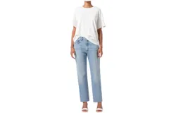 Agolde Valen Mid Rise Ankle Straight Jeans In Harmonic