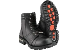 Milwaukee Leather Men&apos;s Lace To Toe W&sol; Side Zipper In Black
