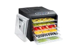 Ivation 6 Tray Digital Food Dehydrator&comma; Dehydrator Machine with Temp&period; Settings