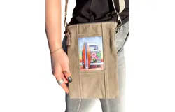 Vinatge Addiction Vw Summer Lovin&apos; Recycled Military Tent Crossbody Bag In Military Tent