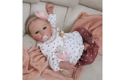 NPK Realistic Newborn Baby Dolls- 19 Inch Silicone Baby Doll Lifelike Reborn Baby Doll-Meadow