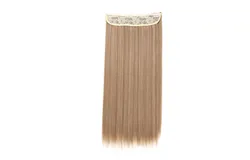 23&period;6 Inch Hair Extension Straight Clip in Synthetic Hair Extensions with 5 Clips Per Hairpiece for Women Girls