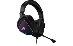 ASUS - ROG Delta S Wired Gaming Headset for PC&comma; MAC&comma; Switch&comma; Playstation&comma; and others with AI noise-canceling mic - Black-ROGDELTAS
