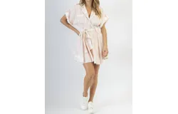 Mable Delilah Belted Mini Dress In Pink
