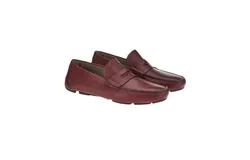 Ferragamo Newton Men&apos;s Driving Loafers Red