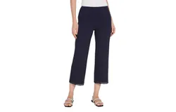 Lysse Sienna Wide Leg Crop Pant In True Navy