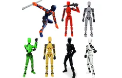 T13 Action Figure&comma;Robot Action Figure&comma;T13 Action Figure 3D Printed Multi-Jointed Movable&comma;13 Action Figure Dummy&comma;Decorations for Action Figures-7pc
