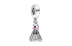 Charm Pandora Colgante Gallito De Badminton Joya Original 799025C01 &vert; Joyería De Lujo Para Mujer &vert; Ideal Para Regalo Elegante &vert; Compatible Con Charms Pandora