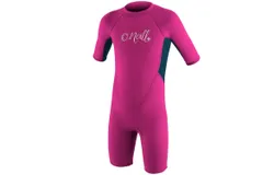 O&apos;neill Girl&apos;s Reactor Toddler Spring Wetsuit In Berry&sol;slate
