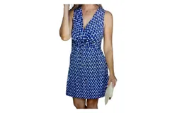 Veronica M Twist Short Dress In Axon