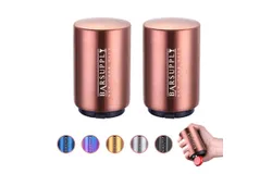 2-Pack Beer Bottle Opener &vert; Push Down and Pop Off Bottle Opener &vert; Automatic Beer Top Popper &vert; Magnetic Cap Catcher &vert; Stainless Steel &vert; Glass Soda Bottle Decapitator &vert; Fun to Use