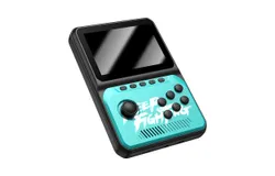 NX-35 Handheld Game Console Retro 3&period;5-inch Screen 6 Big Simulator Joystick Arcade King of Fighters Contra Nostalgia Edition &lpar;Light Green&rpar;
