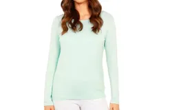 French Kyss Scoop Top In Mist