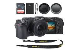 Nikon Z30 Mirrorless Camera with DX 16-50mm Lens &lpar;Black&rpar; &plus; Sandisk Ultra 128 GB SDXC UHS I Memory Card 100 MBs