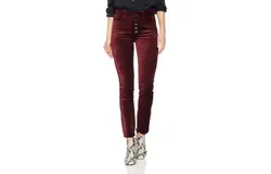 Paige Hoxton Ankle Peg Exposed Button In Dark Currant