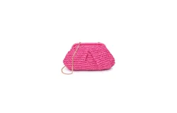 Urban Expression Women&apos;s Sasha Raffia Clutch In Fuchsia