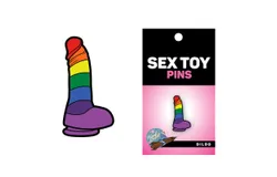 Sex Toy Pin Rainbow Dildo