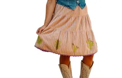 Sister Mary Socorro Cactus Skirt In Multi Stripe