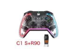 BIGBIG WON wired controller&comma; Rainbow Lite PC controller&comma; used for gaming RGB lights&comma; custom buttons&comma; macros Turbo、 Dual impact controller&comma; suitable for Switch&sol;Win10&11 PC game controllers C1 S&plus;R90