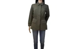 James Perse Women Argn Drawstrings Lightweight Jacket In Army Green