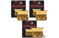 3x Babyliss Pro FX703G FX3 DLC Titanium Ultra Thin Blade Zero Gap Blade