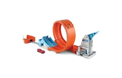 Hot Wheels Loop Stunt Champion Track Set with Dual-Track Loop&comma; Dual Launch