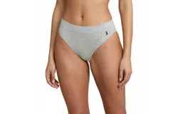 Polo Ralph Lauren High Cut Briefs Panty In Heather Grey