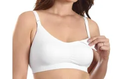 Leading Lady Santoni Wirefree Nursing Bra In White