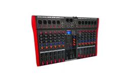 Audio Mixer 12 Channel DJ Equipment with Bluetooth USB Sound Board Console